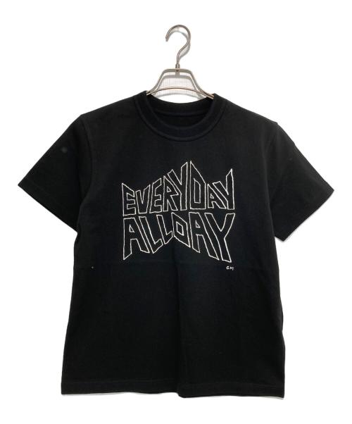 sacai（サカイ）sacai (サカイ) geoff sacai by Geoff Mcfetridge Print T-Shirt ブラック サイズ:1の古着・服飾アイテム