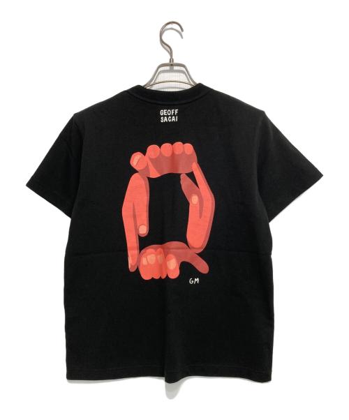sacai（サカイ）sacai (サカイ) geoff sacai by Geoff Mcfetridge Print T-Shirt ブラック サイズ:1の古着・服飾アイテム