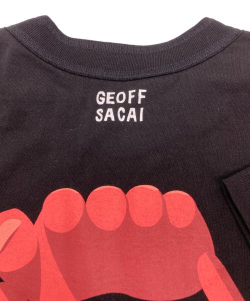 sacai（サカイ）sacai (サカイ) geoff sacai by Geoff Mcfetridge Print T-Shirt ブラック サイズ:1の古着・服飾アイテム