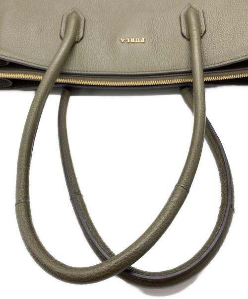 FURLA（フルラ）FURLA (フルラ) 18723 トートバッグ カーキの古着・服飾アイテム