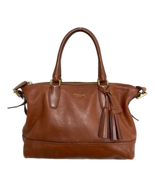 COACH（コーチ）COACH (コーチ) 2WAY レザーバッグ ブラウンの古着・服飾アイテム