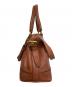 COACH (コーチ) 2WAY レザーバッグ ブラウン：5000円