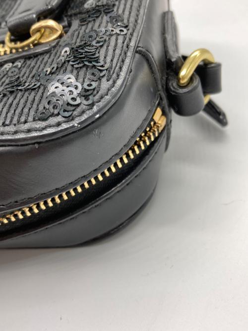 COACH（コーチ）COACH (コーチ) スパンコール シグネチャー ショルダーバッグ ブラックの古着・服飾アイテム