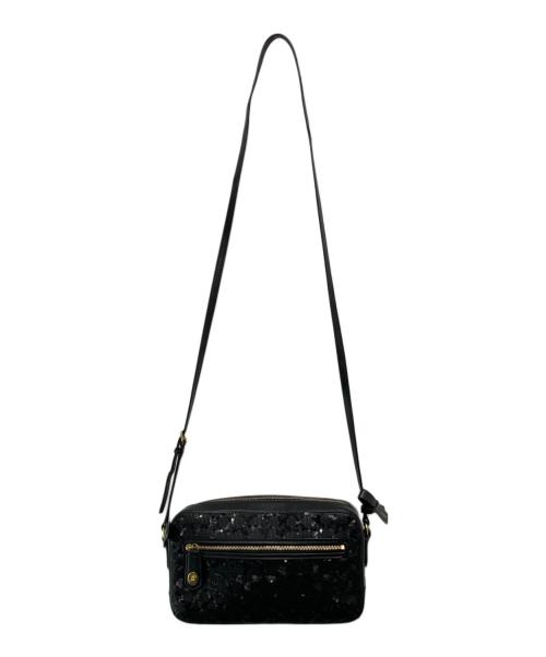 COACH（コーチ）COACH (コーチ) スパンコール シグネチャー ショルダーバッグ ブラックの古着・服飾アイテム