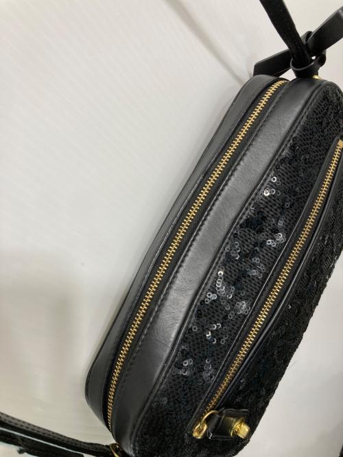 COACH（コーチ）COACH (コーチ) スパンコール シグネチャー ショルダーバッグ ブラックの古着・服飾アイテム