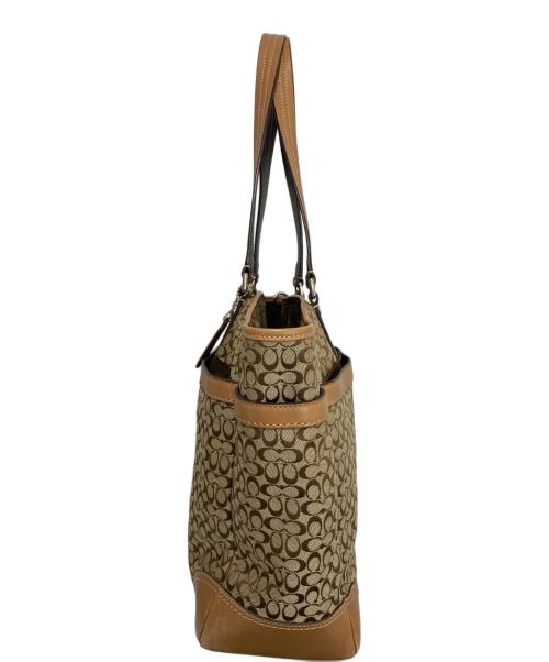 COACH（コーチ）COACH (コーチ) シグネチャー トートバッグ F77156 ベージュの古着・服飾アイテム