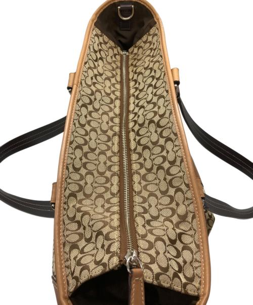 COACH（コーチ）COACH (コーチ) シグネチャー トートバッグ F77156 ベージュの古着・服飾アイテム
