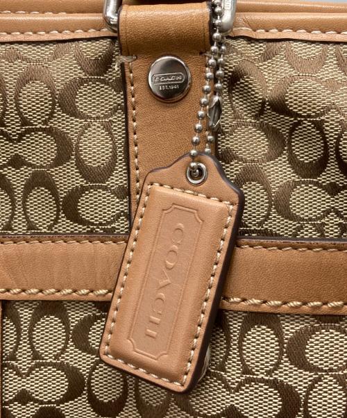 COACH（コーチ）COACH (コーチ) シグネチャー トートバッグ F77156 ベージュの古着・服飾アイテム