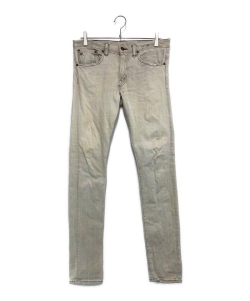 RRL（ダブルアールエル）RRL (ダブルアールエル) ウォッシュ加工スキニーデニムパンツ アイボリー サイズ:30の古着・服飾アイテム