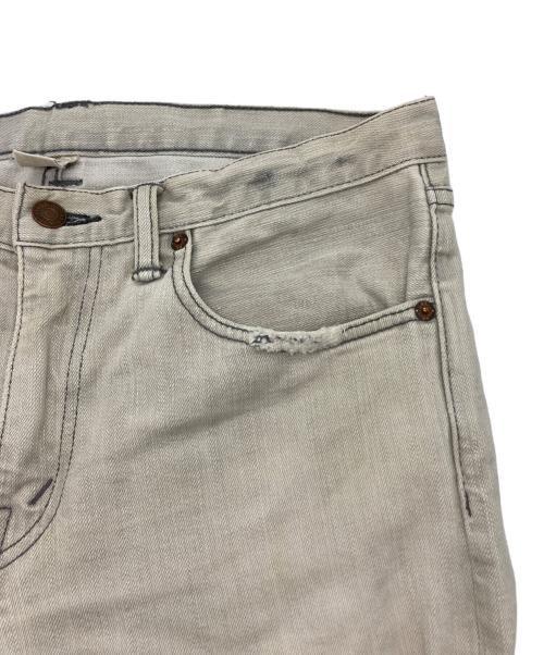 RRL（ダブルアールエル）RRL (ダブルアールエル) ウォッシュ加工スキニーデニムパンツ アイボリー サイズ:30の古着・服飾アイテム