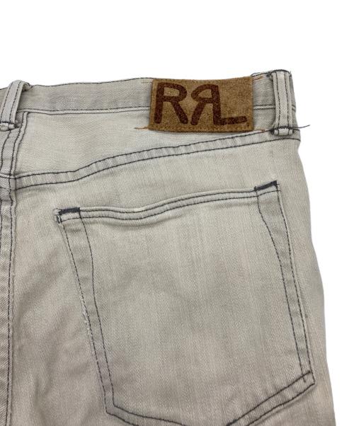 RRL（ダブルアールエル）RRL (ダブルアールエル) ウォッシュ加工スキニーデニムパンツ アイボリー サイズ:30の古着・服飾アイテム