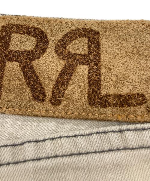 RRL（ダブルアールエル）RRL (ダブルアールエル) ウォッシュ加工スキニーデニムパンツ アイボリー サイズ:30の古着・服飾アイテム