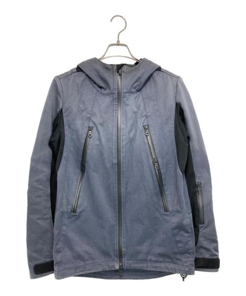 ripvanwinkle（リップヴァンウィンクル）ripvanwinkle (リップヴァンウィンクル) フーデッドジャケット グレー×ブラック サイズ:SIZE 4の古着・服飾アイテム