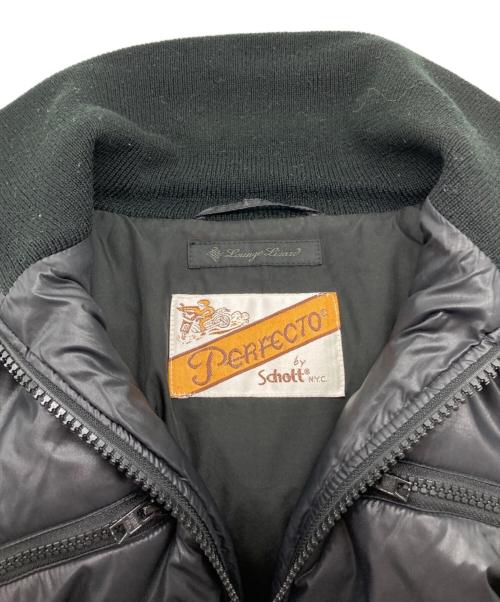 Schott（ショット）Schott (ショット) LOUNGE LIZARD (ラウンジリザード) ナイロン中綿スタンドカラージャケット ブラック サイズ:SIZE 1の古着・服飾アイテム
