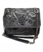 Saint Laurent Parisサンローランパリ）の古着「NIKI BABY チェーンショルダーバッグ」｜ブラック