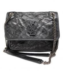 Saint Laurent Paris（サンローランパリ）の古着「NIKI BABY チェーンショルダーバッグ」｜ブラック