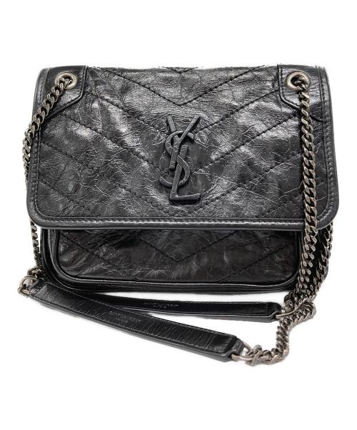 Saint Laurent Paris（サンローランパリ）Saint Laurent Paris (サンローランパリ) NIKI BABY チェーンショルダーバッグ ブラックの古着・服飾アイテム