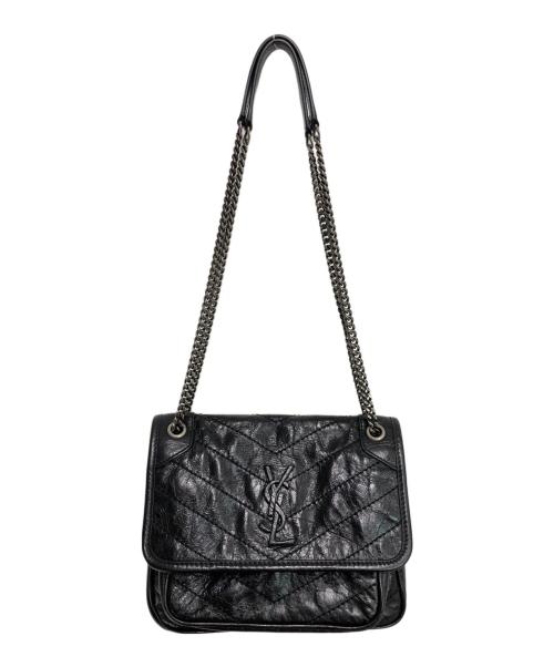 Saint Laurent Paris（サンローランパリ）Saint Laurent Paris (サンローランパリ) NIKI BABY チェーンショルダーバッグ ブラックの古着・服飾アイテム