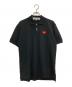 PLAY COMME des GARCONS（プレイコムデギャルソン）の古着「Polo Shirt With Red Emblem」｜ブラック