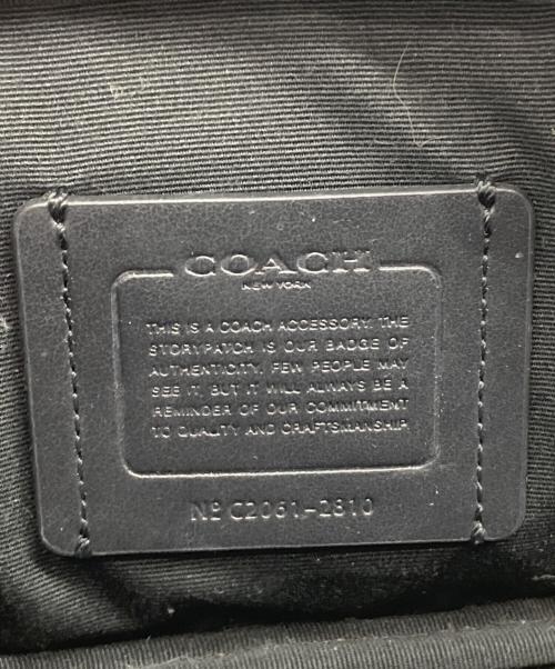 COACH（コーチ）COACH (コーチ) ミニエッジ ダブルポーチ クロスボディ ショルダーバッグ ブラックの古着・服飾アイテム