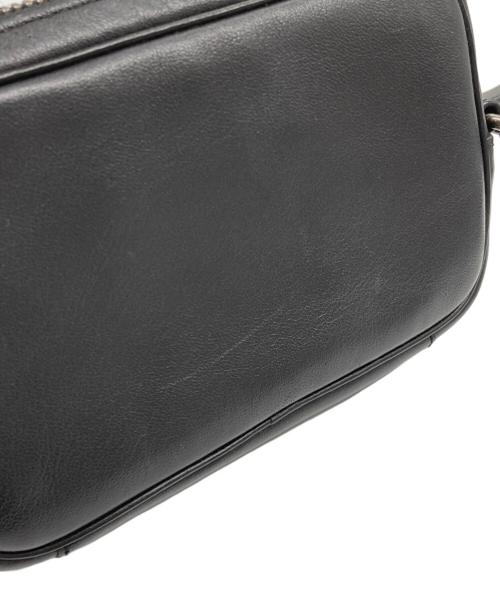 COACH（コーチ）COACH (コーチ) ミニエッジ ダブルポーチ クロスボディ ショルダーバッグ ブラックの古着・服飾アイテム