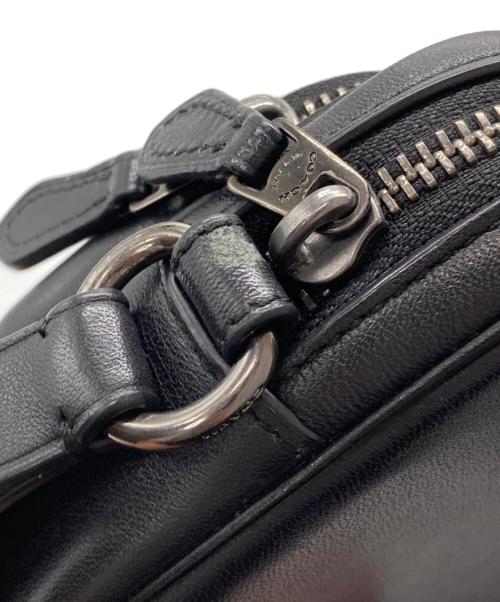 COACH（コーチ）COACH (コーチ) ミニエッジ ダブルポーチ クロスボディ ショルダーバッグ ブラックの古着・服飾アイテム