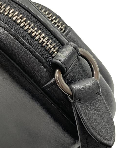 COACH（コーチ）COACH (コーチ) ミニエッジ ダブルポーチ クロスボディ ショルダーバッグ ブラックの古着・服飾アイテム