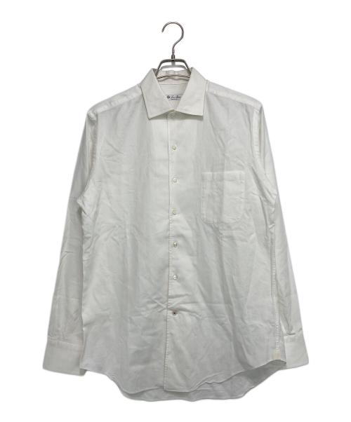 LORO PIANA（ロロピアーナ）LORO PIANA (ロロピアーナ) コットンロングスリーブシャツ ホワイト サイズ:Sの古着・服飾アイテム
