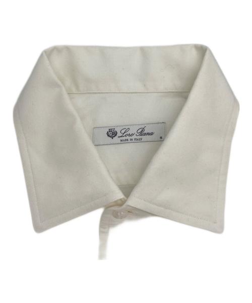 LORO PIANA（ロロピアーナ）LORO PIANA (ロロピアーナ) コットンロングスリーブシャツ ホワイト サイズ:Sの古着・服飾アイテム