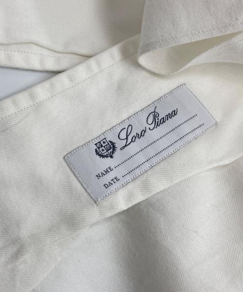 LORO PIANA（ロロピアーナ）LORO PIANA (ロロピアーナ) コットンロングスリーブシャツ ホワイト サイズ:Sの古着・服飾アイテム