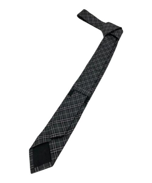BURBERRY BLACK LABEL（バーバリーブラックレーベル）BURBERRY BLACK LABEL (バーバリーブラックレーベル) チェック柄シルクネクタイ グレー サイズ:-の古着・服飾アイテム