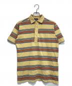 stussyステューシー）の古着「90's ボーダーポロシャツ」｜イエロー×ブルー
