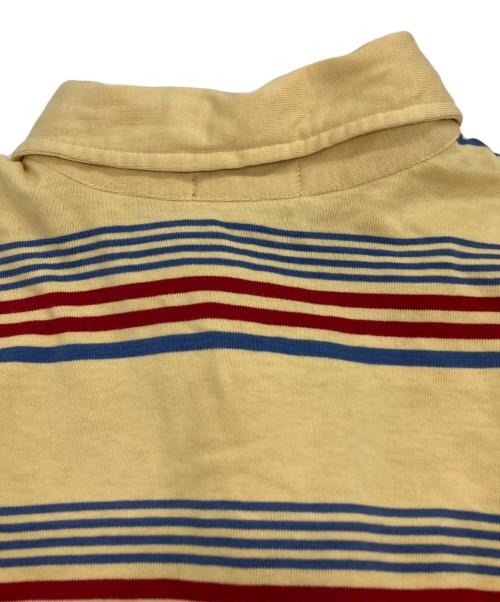 stussy（ステューシー）stussy (ステューシー) 90's ボーダーポロシャツ イエロー×ブルー サイズ:Mの古着・服飾アイテム