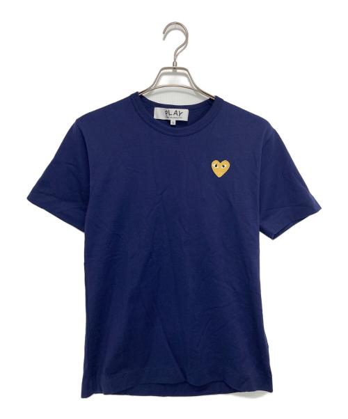 PLAY COMME des GARCONS（プレイコムデギャルソン）PLAY COMME des GARCONS (プレイコムデギャルソン) ハートロゴ Tシャツ ネイビー サイズ:Sの古着・服飾アイテム