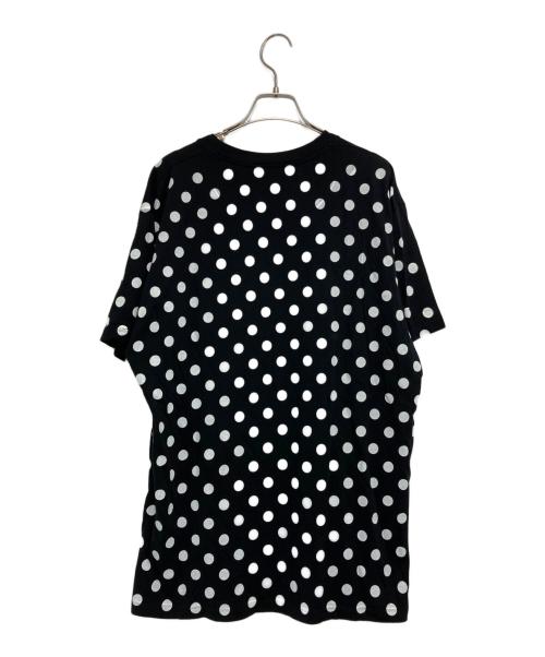 GUCCI（グッチ）GUCCI (グッチ) ポルカドットプリント Tシャツ ブラック×ホワイト サイズ:Lの古着・服飾アイテム