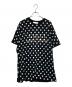 GUCCI（グッチ）の古着「ポルカドットプリント Tシャツ」｜ブラック×ホワイト