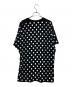 GUCCI (グッチ) ポルカドットプリント Tシャツ ブラック×ホワイト サイズ:L：20000円