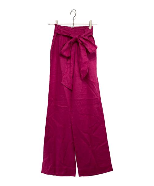 HYKE（ハイク）HYKE (ハイク) リネンワイドパンツ ショッキングピンク サイズ:1の古着・服飾アイテム
