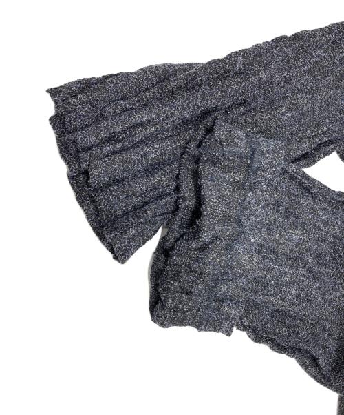 ISSEY MIYAKE MEN（イッセイミヤケメン）ISSEY MIYAKE MEN (イッセイミヤケメン) リネン混プリーツジョガーパンツ ネイビー サイズ:3の古着・服飾アイテム