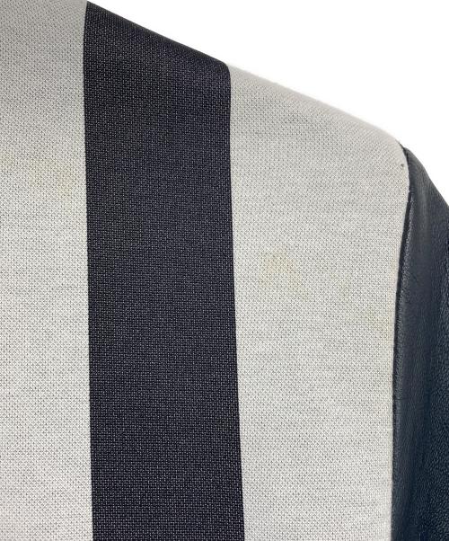 FRED PERRY（フレッドペリー）FRED PERRY (フレッドペリー) Stripe Bomber Jacket ネイビー×ホワイト サイズ:Mの古着・服飾アイテム