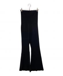 STELLA McCARTNEY（ステラマッカートニー）の古着「レーヨンハイウエストニットフレアパンツ」｜ブラック