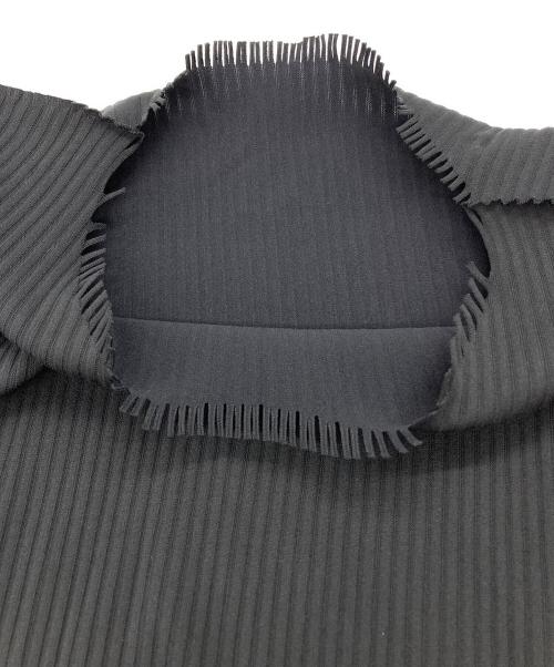 PLEATS PLEASE（プリーツプリーズ）PLEATS PLEASE (プリーツプリーズ) プリーツフリンジカットソー ブラック サイズ:SIZE 3の古着・服飾アイテム