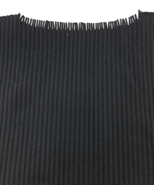 PLEATS PLEASE（プリーツプリーズ）PLEATS PLEASE (プリーツプリーズ) プリーツフリンジカットソー ブラック サイズ:SIZE 3の古着・服飾アイテム
