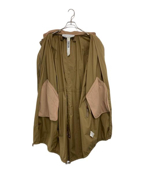 ticca（ティッカ）TICCA (ティッカ) ドローストリング オーバー モッズコート カーキ サイズ:Fの古着・服飾アイテム