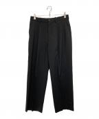 MARKAWAREマーカウェア）の古着「CLASSIC FIT DOUBLE PLEATED TROUSERS」｜ブラック