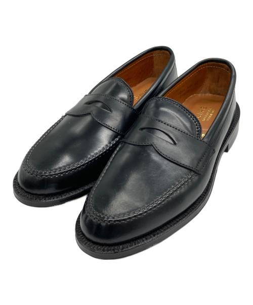 Alden（オールデン）Alden (オールデン) SHIPS (シップス) 別注 コードバン ペニーローファー ブラック サイズ:7 1/2の古着・服飾アイテム