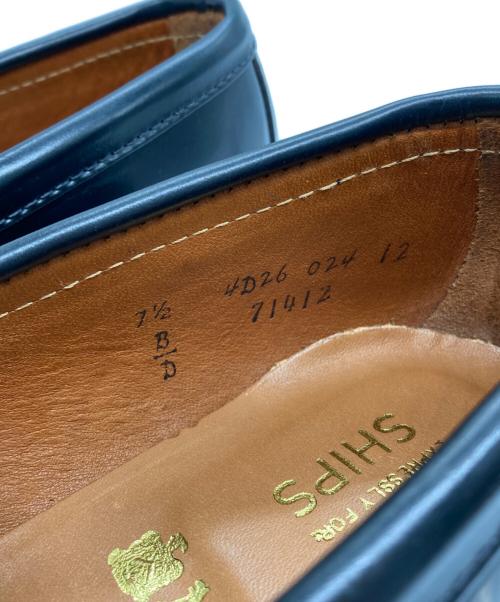 Alden（オールデン）Alden (オールデン) SHIPS (シップス) 別注 コードバン ペニーローファー ブラック サイズ:7 1/2の古着・服飾アイテム