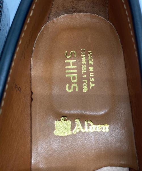 Alden（オールデン）Alden (オールデン) SHIPS (シップス) 別注 コードバン ペニーローファー ブラック サイズ:7 1/2の古着・服飾アイテム