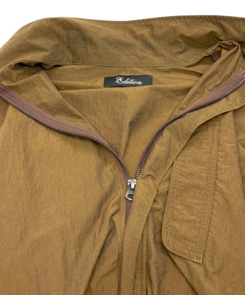 edition（エディション）edition (エディション) ナイロン ジップブルゾン カーキ サイズ:Sの古着・服飾アイテム