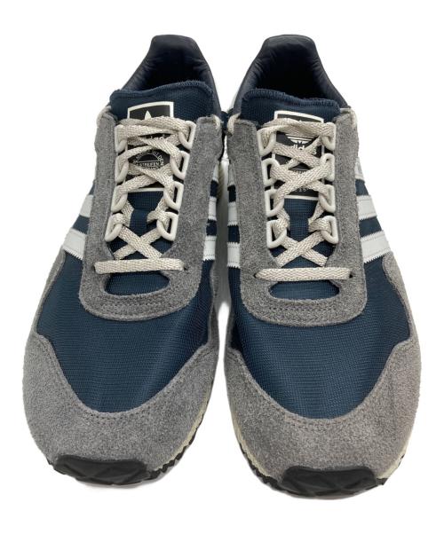 adidas（アディダス）adidas (アディダス) NEW YORK スニーカー グレー×ネイビー サイズ:91/2の古着・服飾アイテム